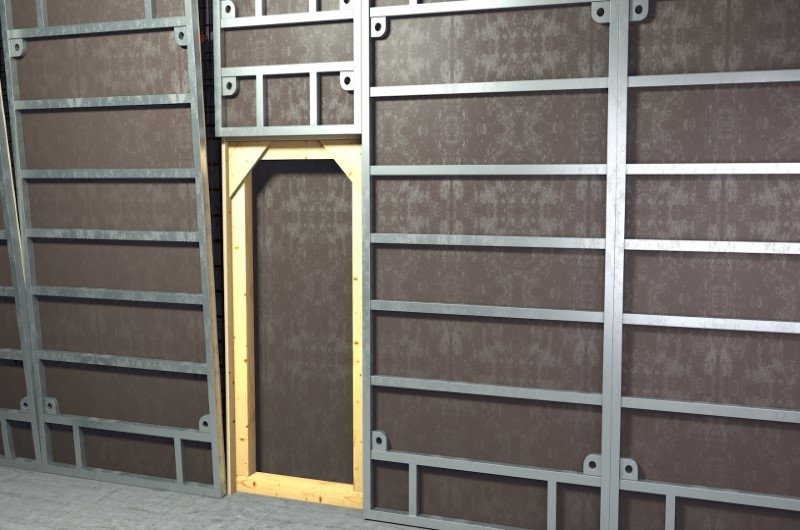 Vorschau: Gegenschalung wird gestellt.  Vorschau: Gegenschalung wird gestellt.