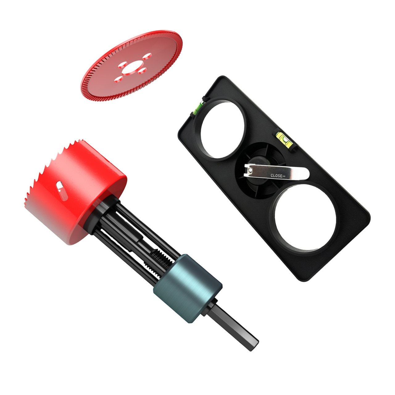 Bohr-Fixx und Bohrschablonen Set 68 mm