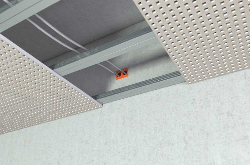 Vorschau: Nach der Betonage kann die Öffnung mit einem Schraubenzieher ausgebrochen werden. Kann z.B. für Wandauslässe zur Leitungsführung in Hohldecken verwendet werden. Vorschau: Nach der Betonage kann die Öffnung mit einem Schraubenzieher ausgebrochen werden. Kann z.B. für Wandauslässe zur Leitungsführung in Hohldecken verwendet werden.