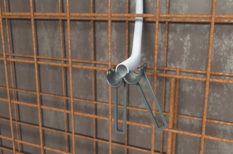 Vorschau: Tülle oder Krümmer öffnen und M32 oder M40 Rohr befestigen. Vorschau: Tülle oder Krümmer öffnen und M32 oder M40 Rohr befestigen.