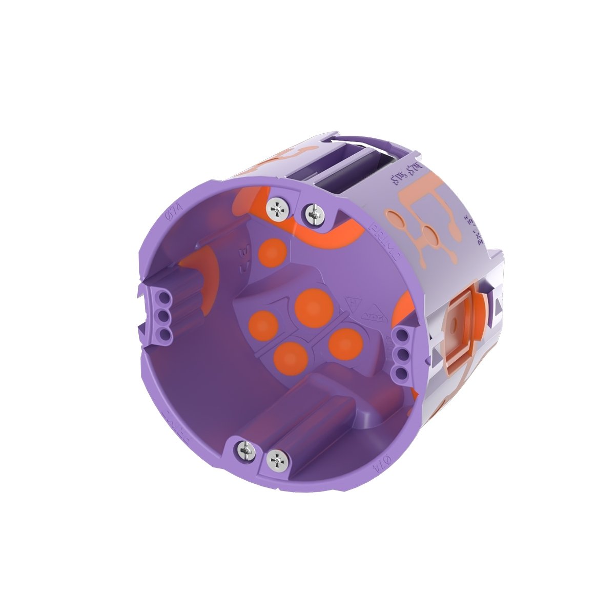 Qnect Hohlwand Schallschutz Geräte-V-Dose 62 mm, luftdicht, halogenfrei